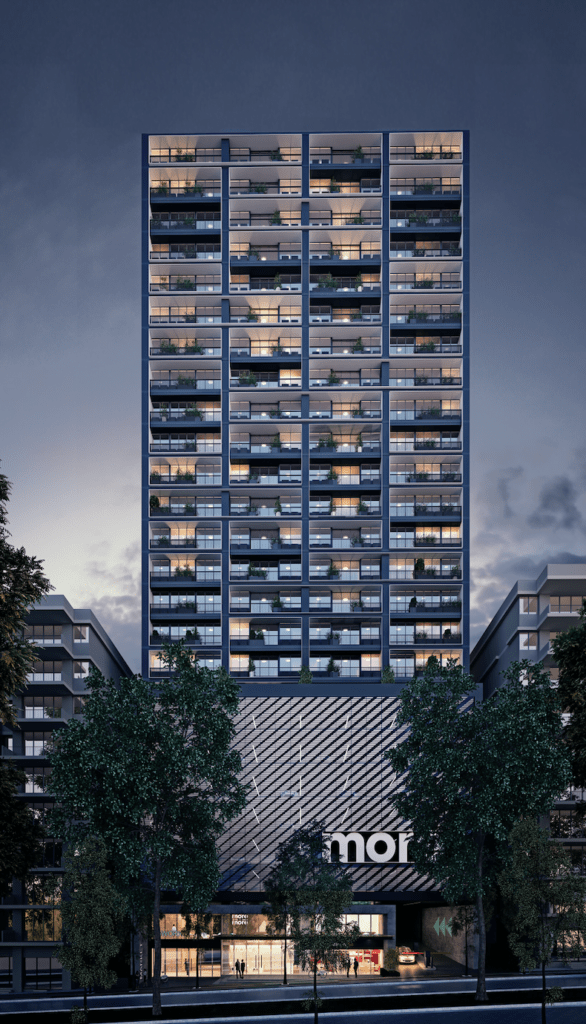 Image of the outside of the More building in El Cangrejo