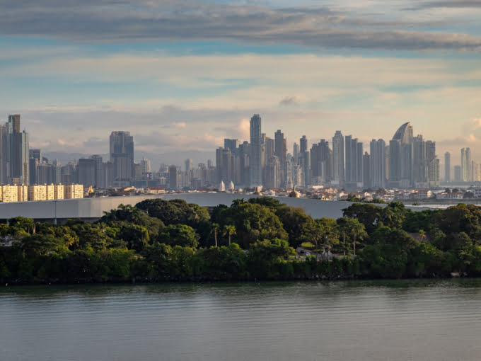 View From A Cruise Ship Of The Panama,City