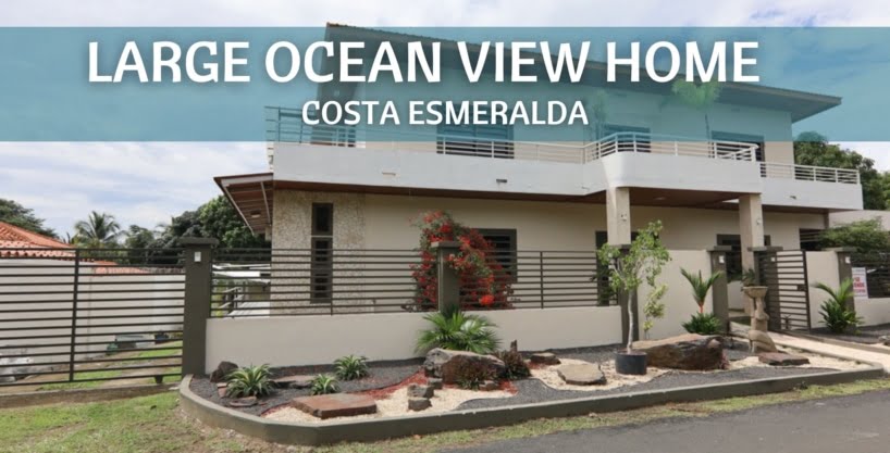 Large Ocean View Panama Beach Home For Sale in Costa Esmeralda Gated Community
