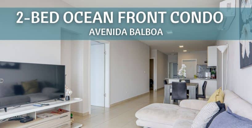 Cozy 2-bedroom Ocean Front Condo for Sale in Avenida Balboa!