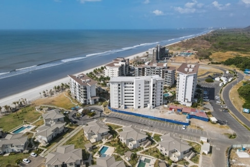 Drone 2 Playa Caracol two-bedroom condo for sale