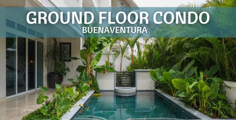 Ground Floor Condo with Marina View and Large Terrace For Sale in Buenaventura