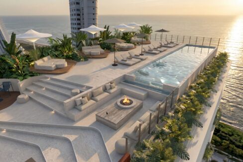 Rooftop with pool in Selvatica